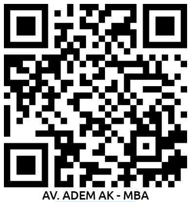 Av. Adem Ak dijital kartvizit QR kodu